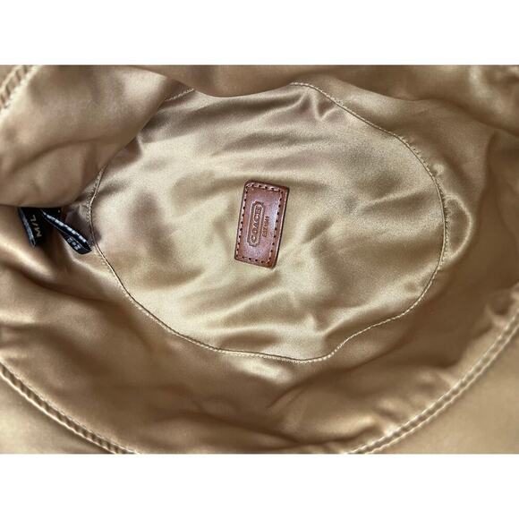 NWOT Y2K Coach Mini Signature Peaked Crusher Hat Size M/L